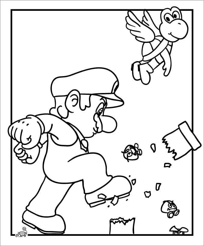 Mario coloring pages