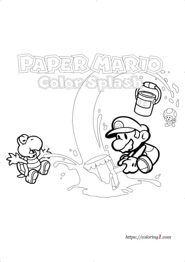 Mario coloring pages