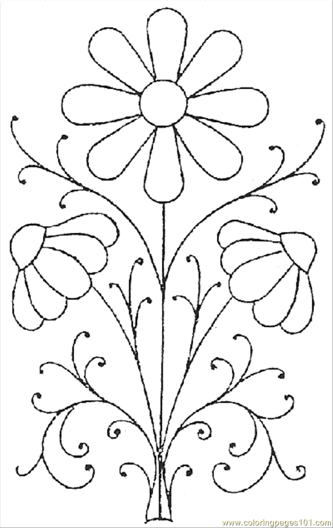 Free printable flower template online