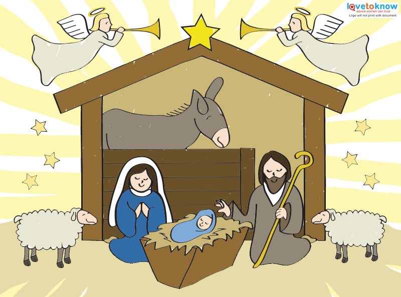 Free printable nativity scenes for the holidays