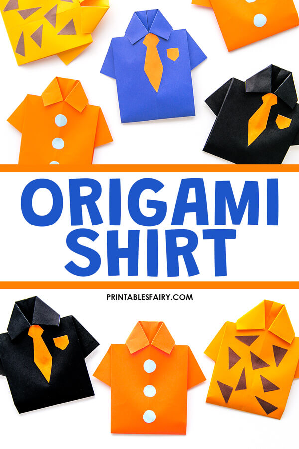 How to fold an origami shirt