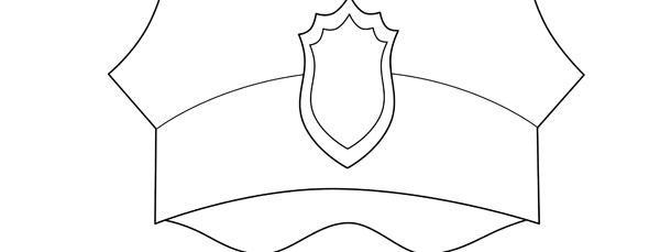 Free printable police hat template