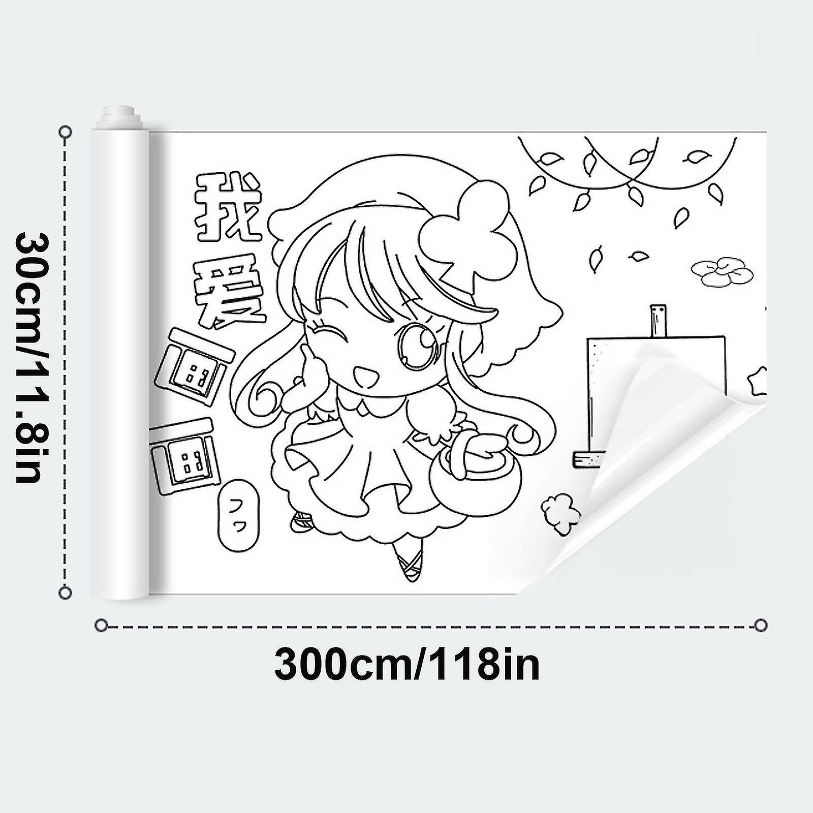 Drawing paper roll for kidscm diy art coloring poster gift for class home birthday party