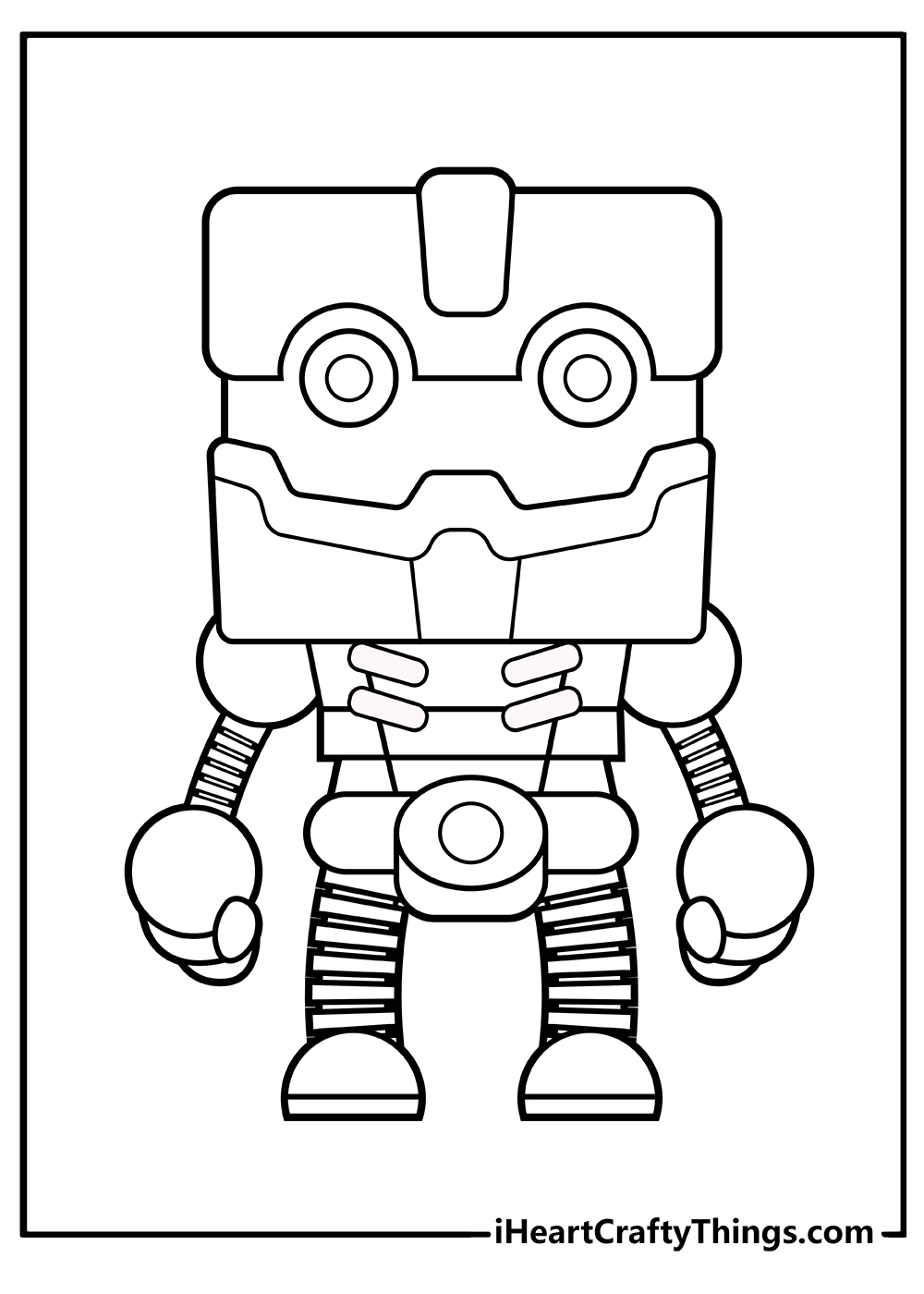 Robot coloring pages free printables