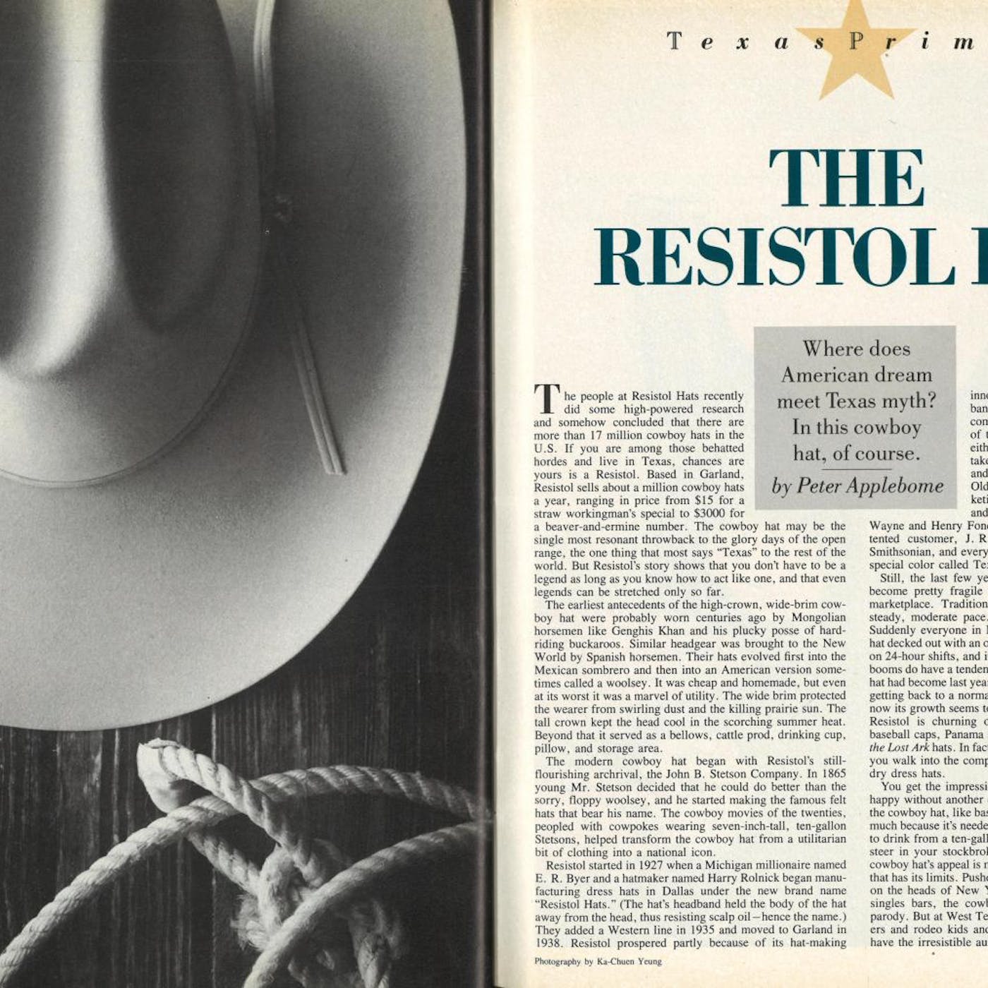Texas primer the resistol hat â texas monthly