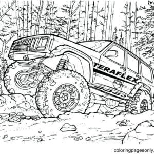 Jeep coloring pages printable for free download