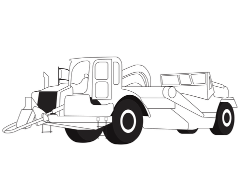 Scraper machine coloring page free printable coloring pages