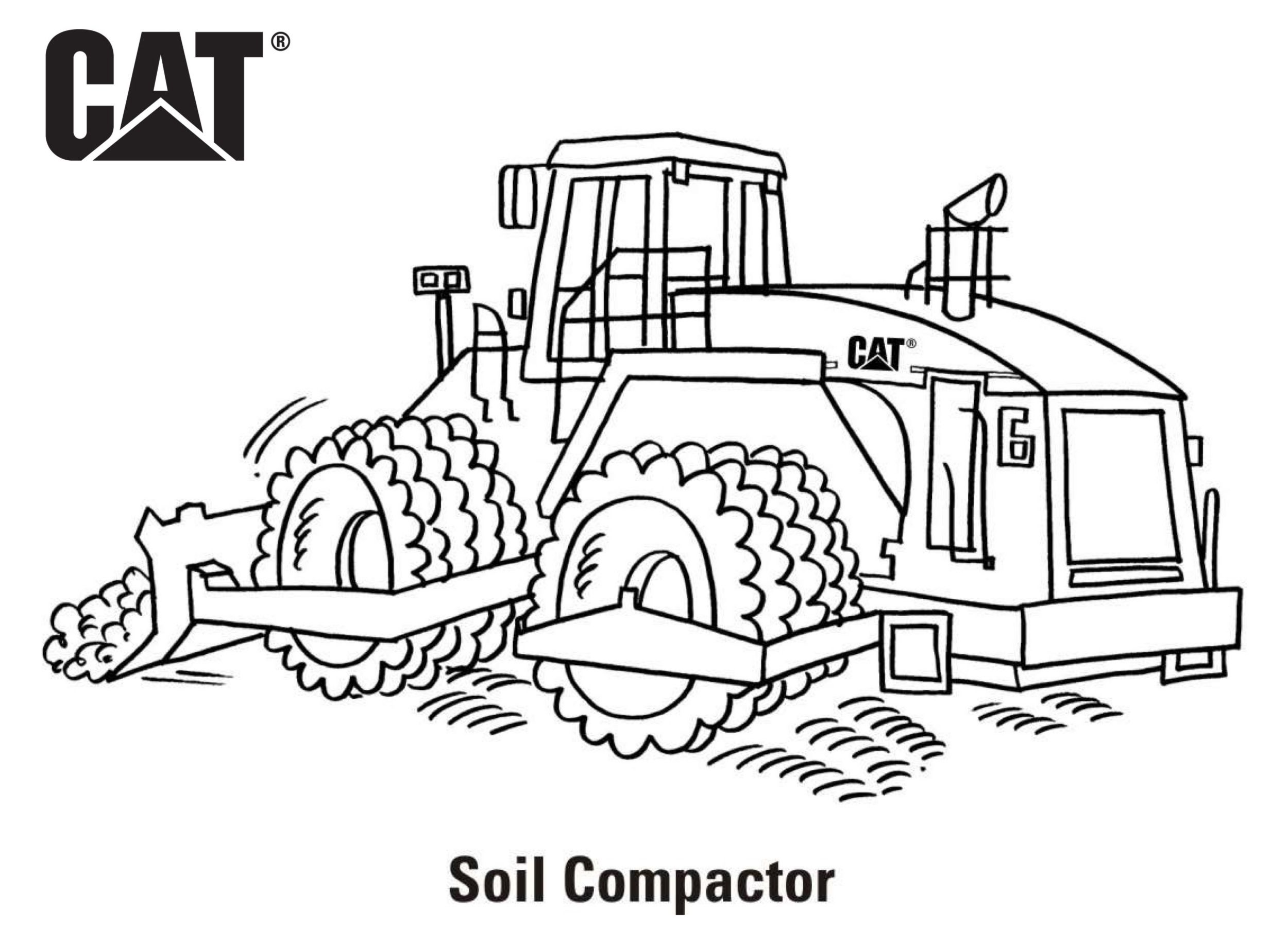 Equipment coloring pages erpillar