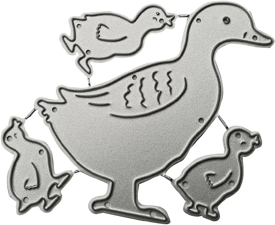 Diy printing duck carbon steel mould clear stamp embossing mold for paper card and craft gift making card stencils arts crafts sewing