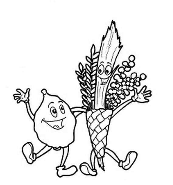 Sukkot coloring pages for kids