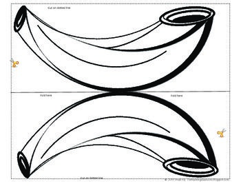 Shofar craftivities yom kippur craftivity sunday school coloring pages