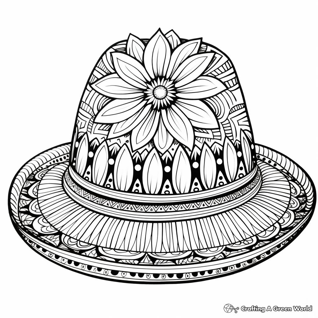 Sombrero coloring pages