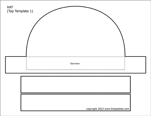 Paper hat templates free printable templates coloring pages