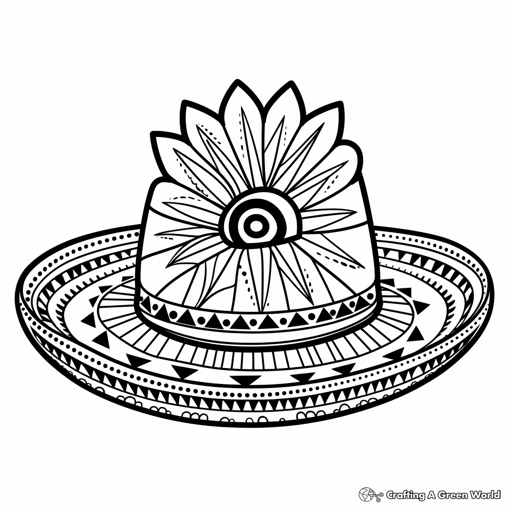 Sombrero coloring pages