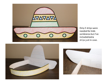 Sombrero paper hatcrown printables freebie by for a rainy day tpt