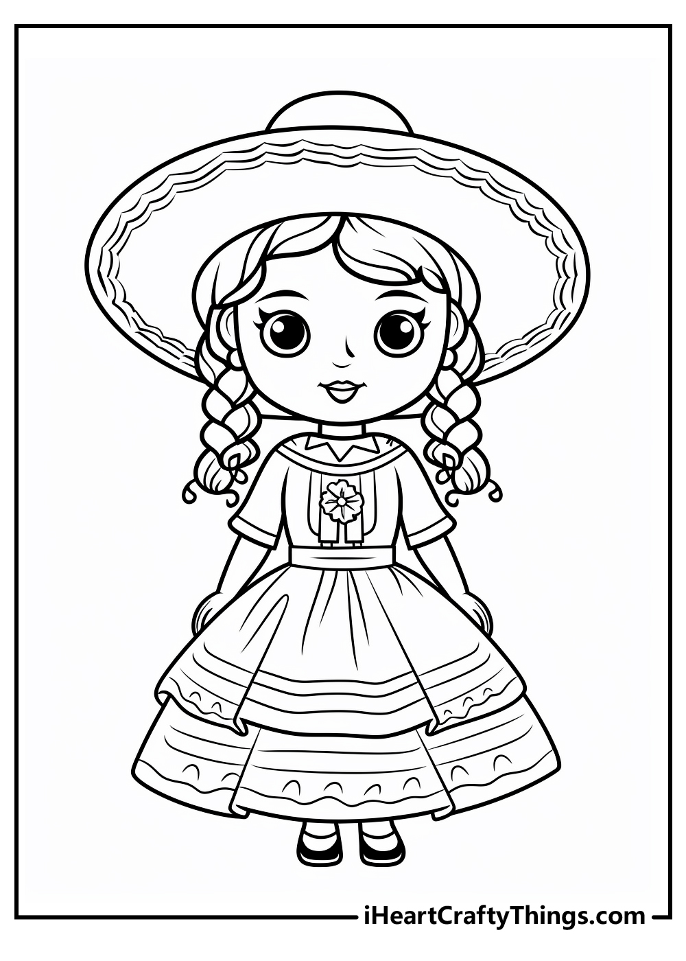 Mexican coloring pages free printables