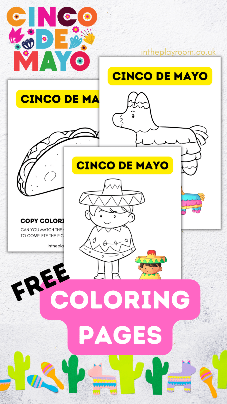 Free printable cin de mayo loring pages