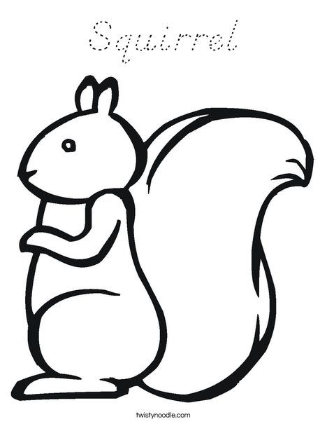 Squirrel coloring page squirrel coloring page fall crafts for kids coloring pages