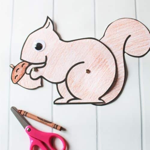 Easy preschool squirrel craft so cute