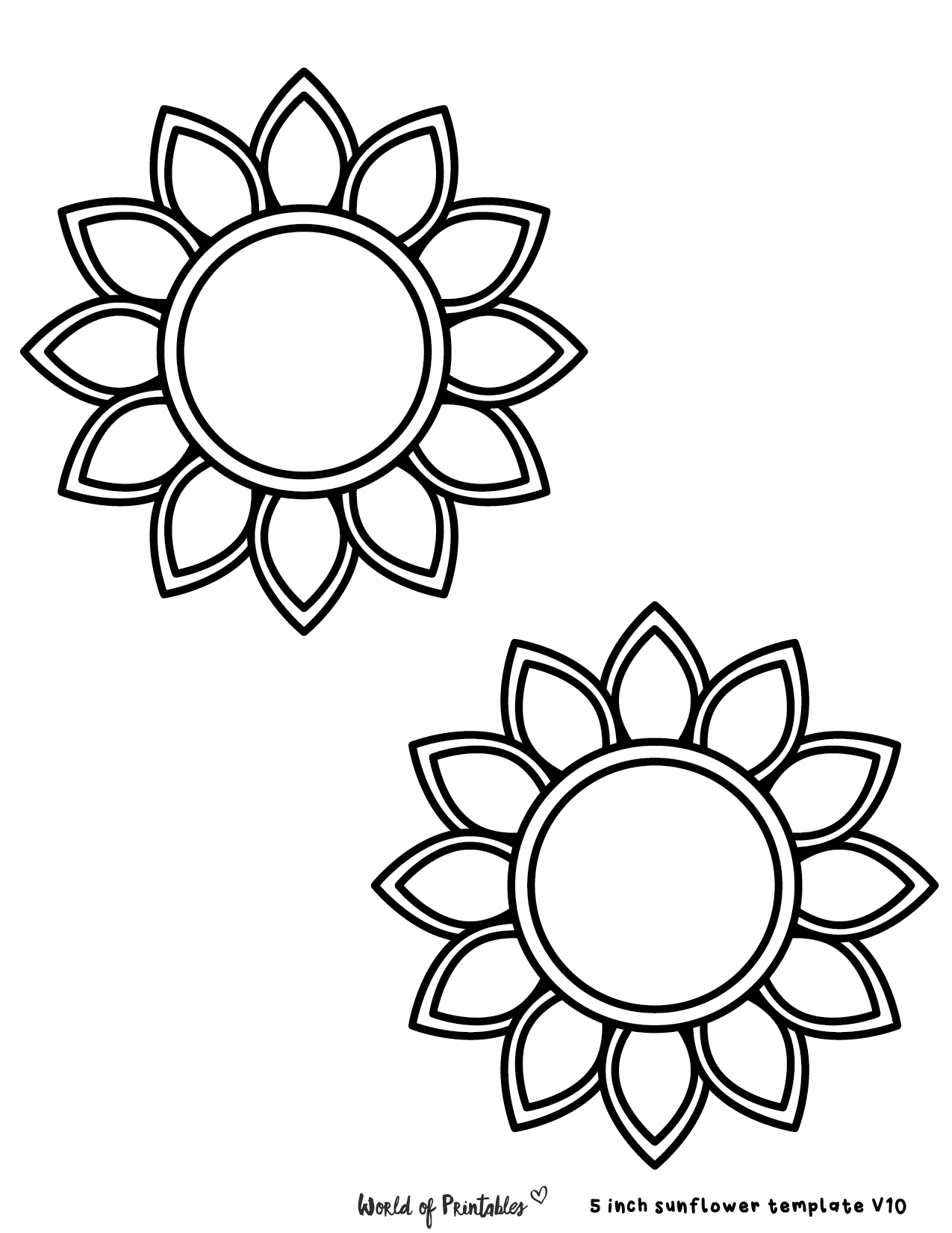 Best sunflower templates