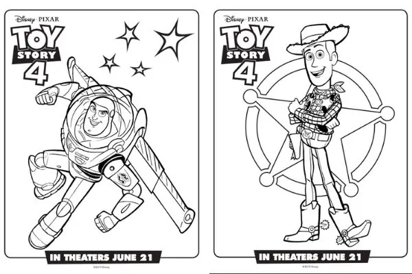 Toy story coloring sheets â sugar spice and glitter