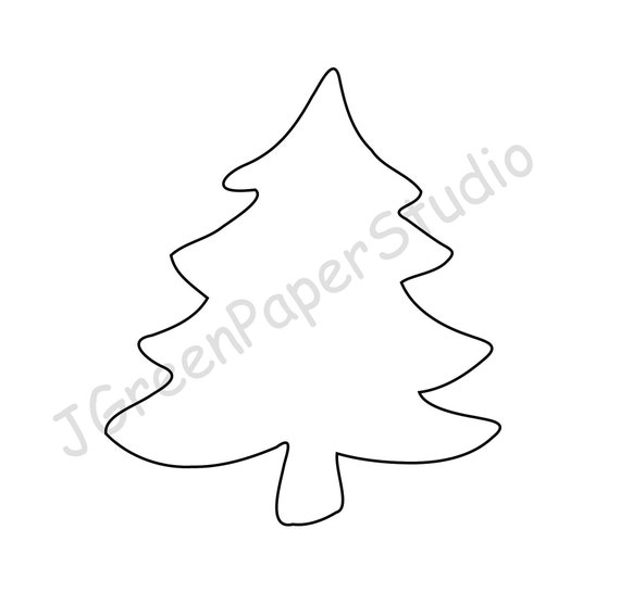 Printable christmas tree template