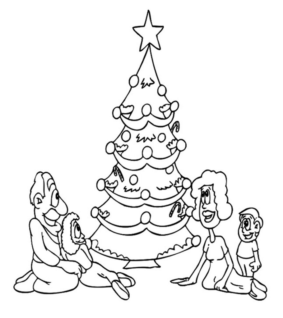 Top free printable christmas tree coloring pages online