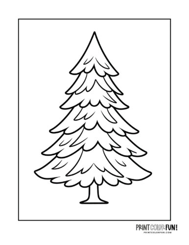 Christmas tree coloring pages clipart the ultimate free printable collection at