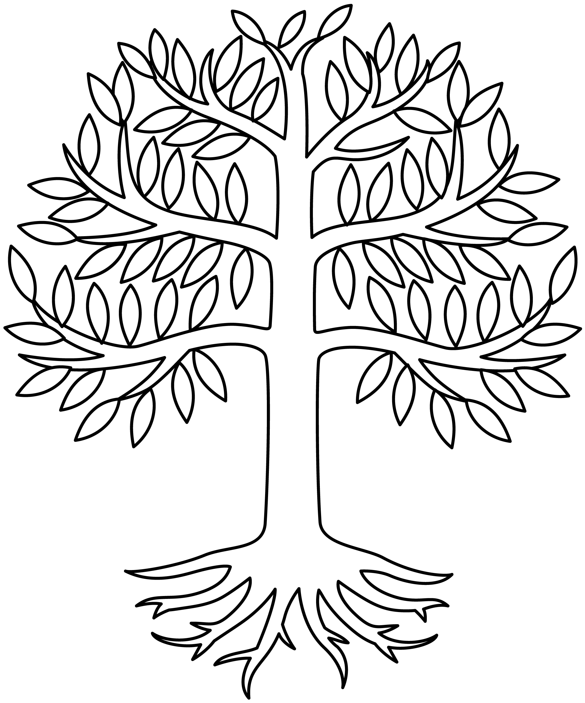 Printable tree of life template