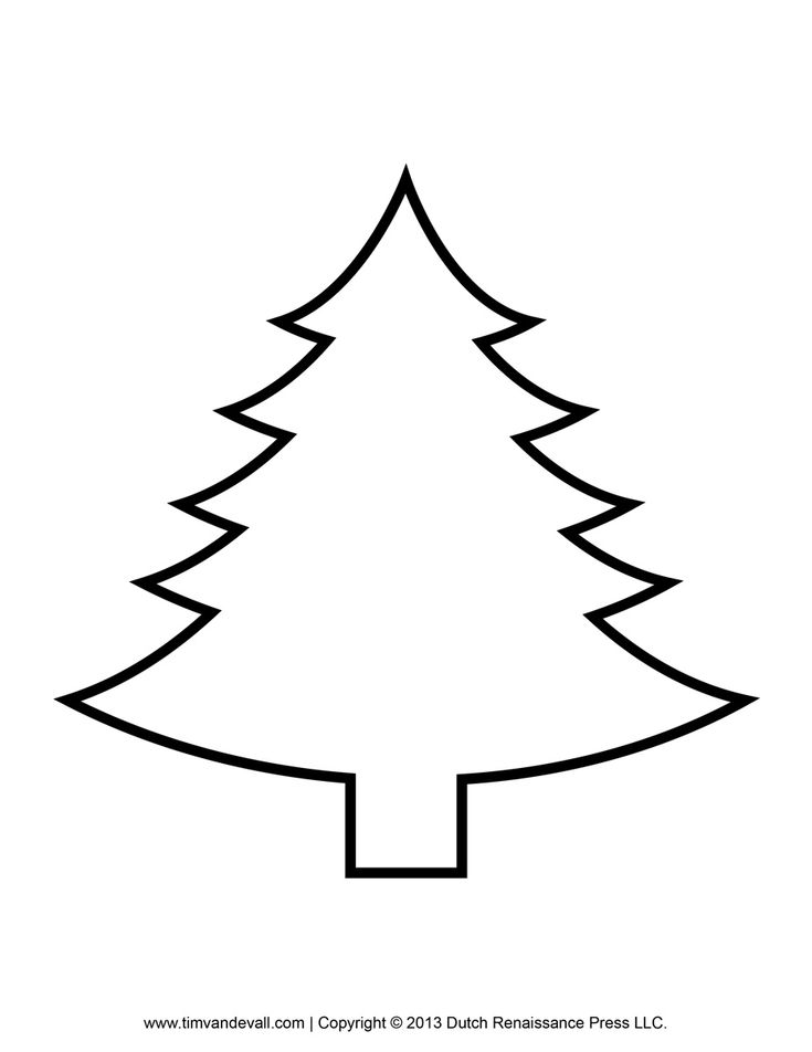 Christmas tree template