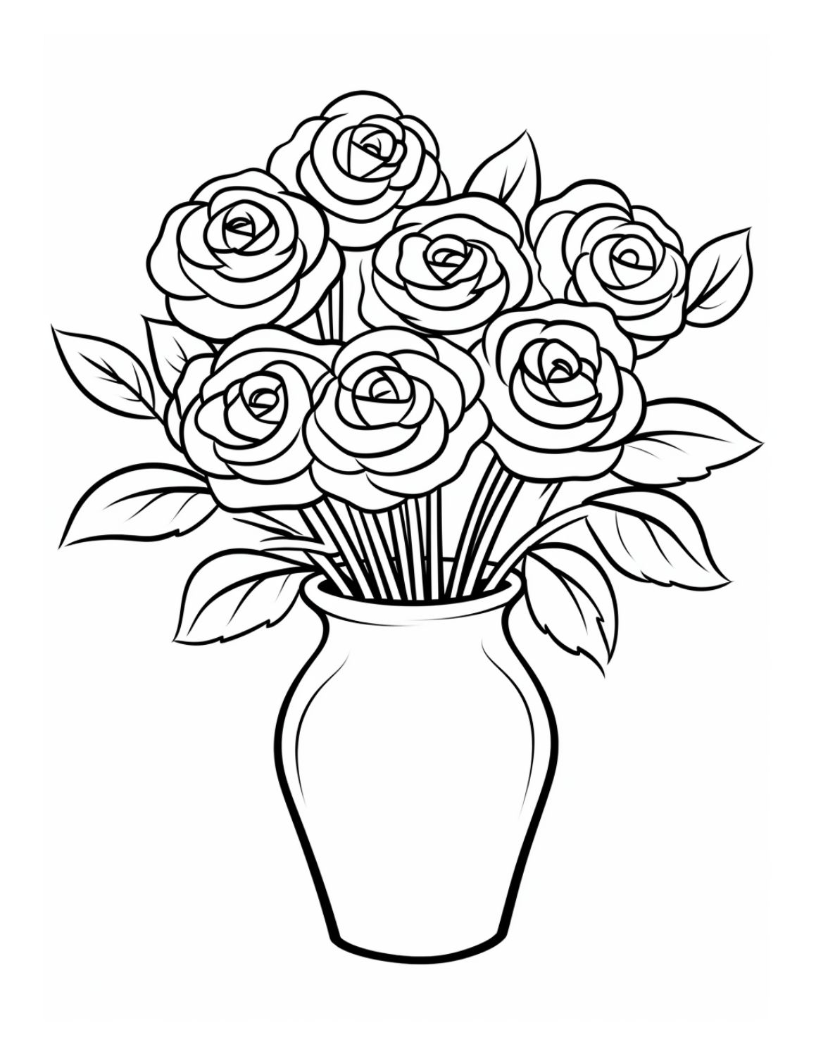 Free rose coloring pages for kids and adults to enjoy skip to my lou