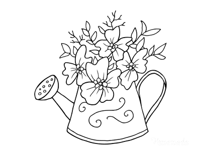 Free printable spring coloring pages for kids adults