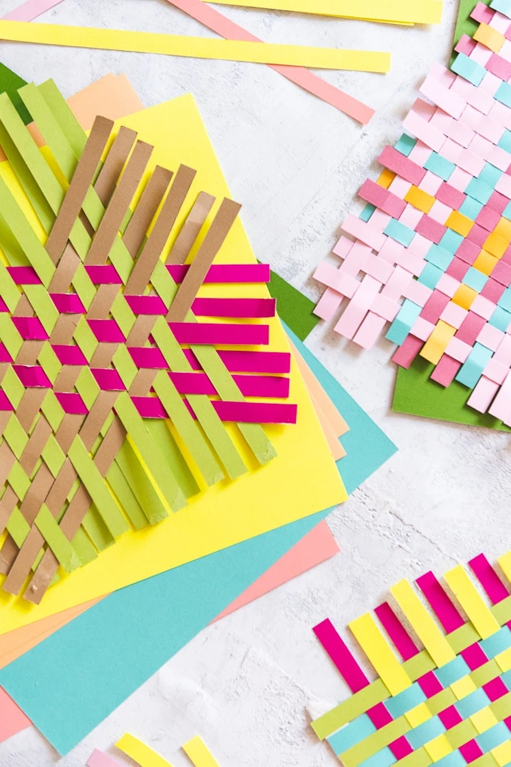 Quarantine creativity paper weaving from craft the rainbow