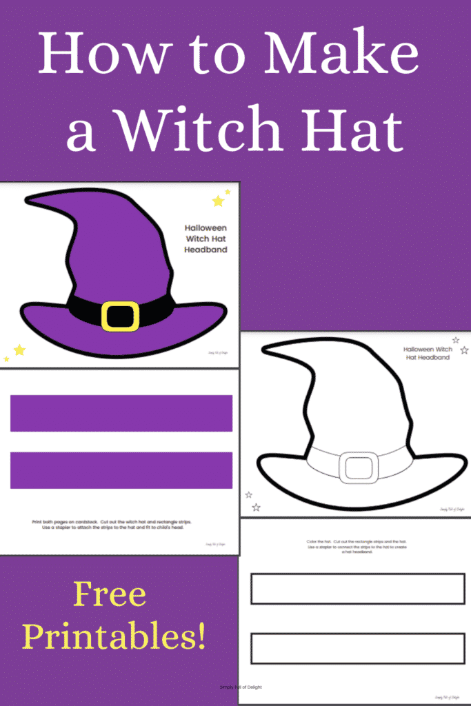 How to make a witch hat headband free printable