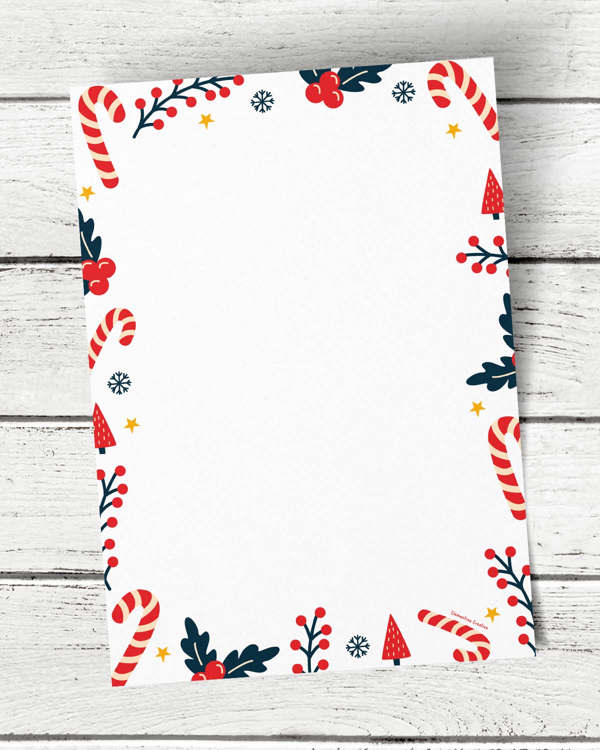 Cute christmas border papers free printable templates