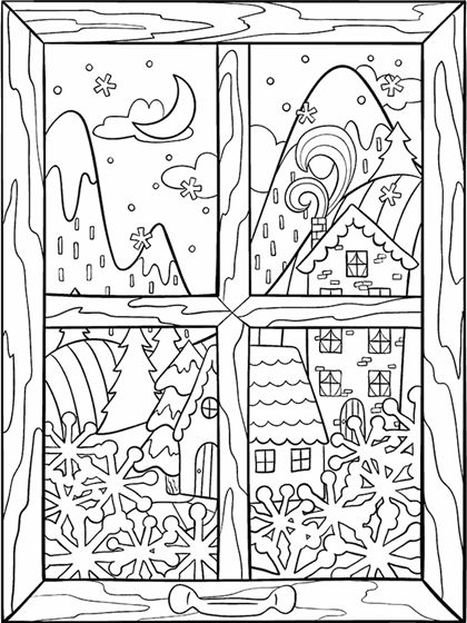 Cabin fever free printable coloring sheet for kids