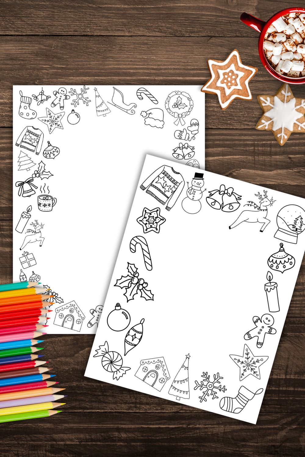 Christmas border paper free printable