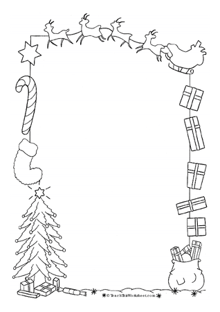Christmas page border teacher resources and classroom games teach this
