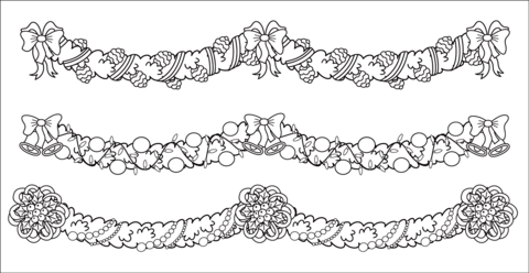 Christmas borders coloring page free printable coloring pages