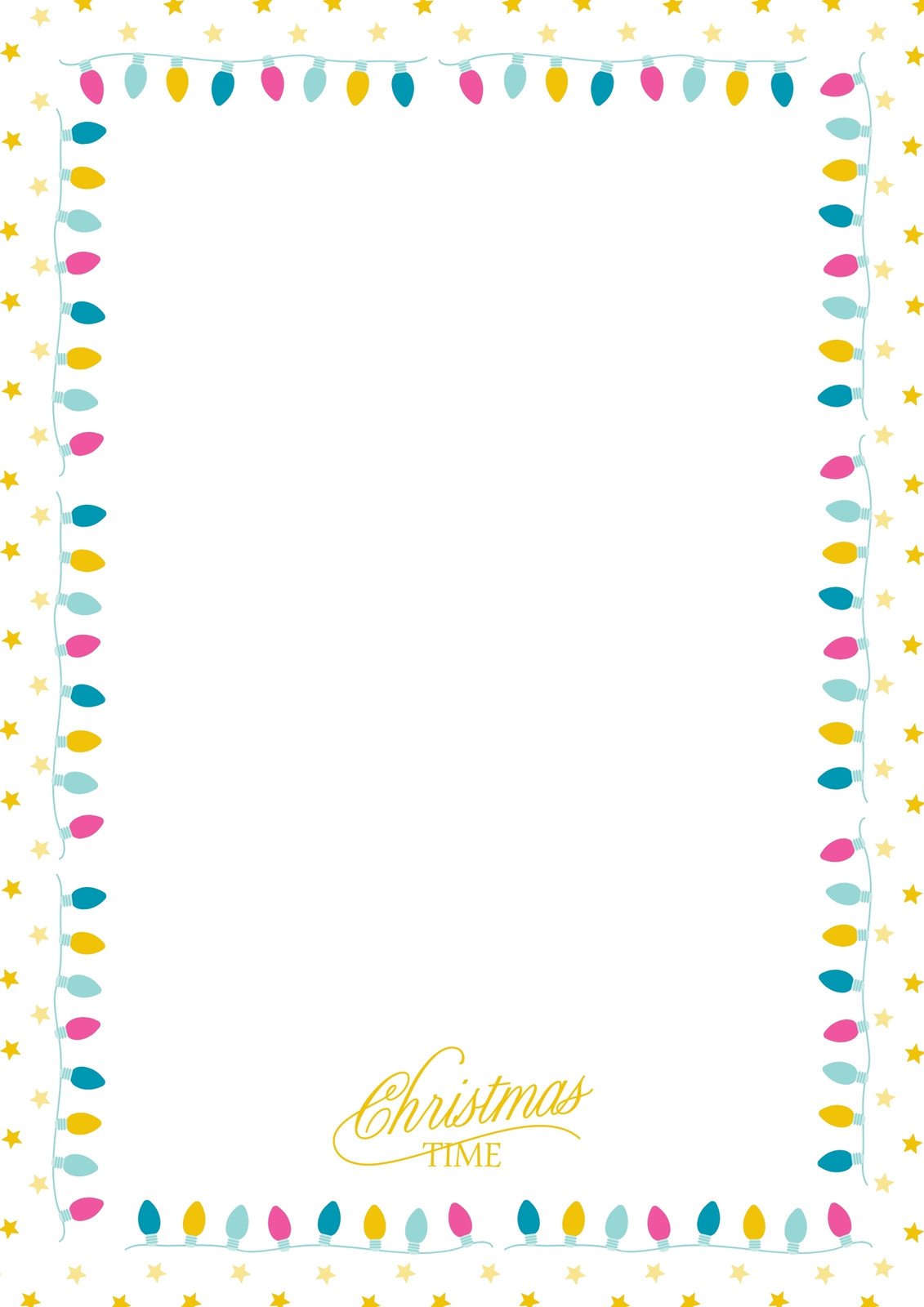 Customize christmas page border templates online