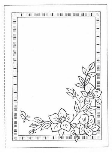 Color add a pic frame coloring pages parchment cards parchment crafts