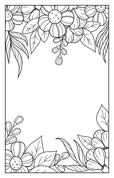 Border coloring page royalty