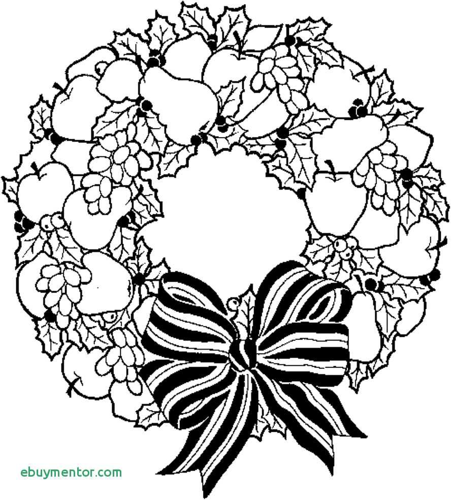 Pretty picture of christmas wreath coloring pages