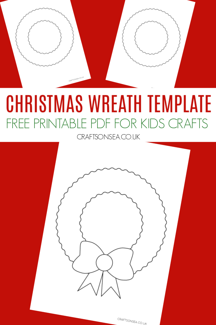 Christmas wreath template free printable pdf
