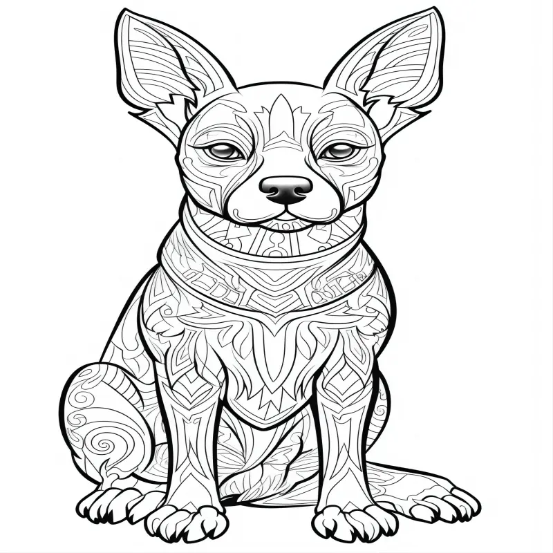 A paper thickened pages magical dog coloring book