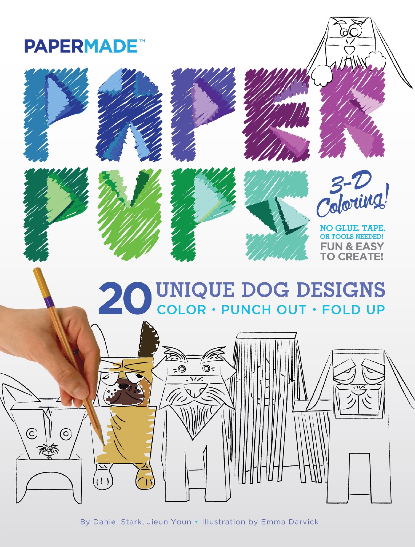 Paper pups d coloring book