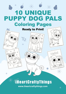 Puppy dog coloring pages â i heart crafty things