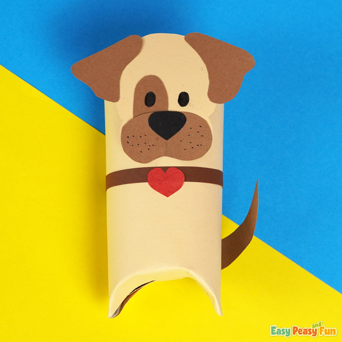 Dog paper roll craft