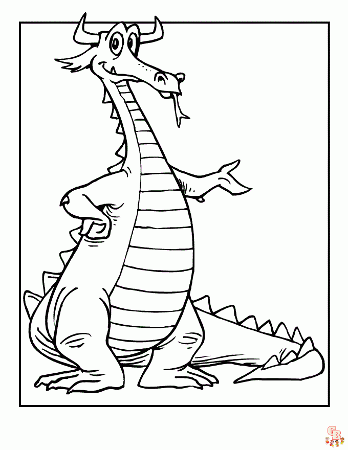 Fun and free puff the magic dragon coloring pages for kids