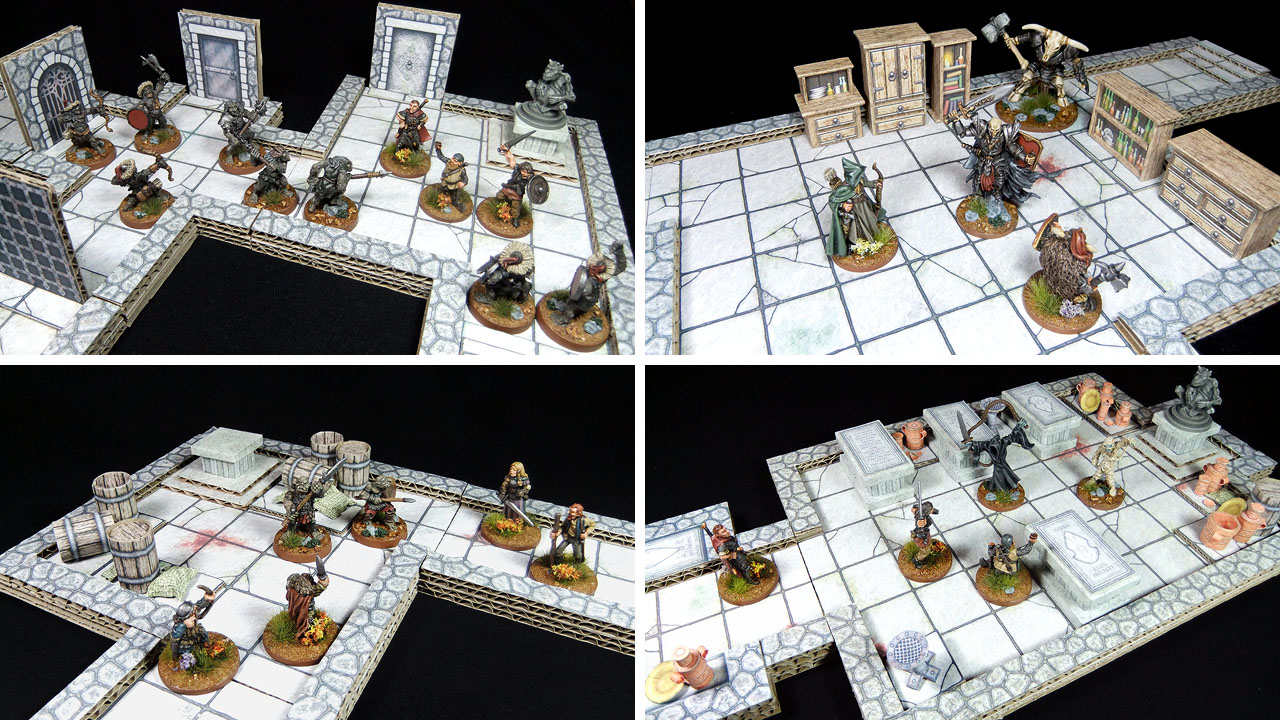 Papercraftish dungeon terrain en world tabletop rpg news reviews